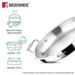 Bergner Argent Samsara Jalebi Pan Triply 28 cm – thumbnail 3