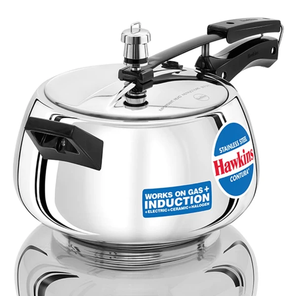 Hawkins Stainless Steel Contura Pressure Cooker 5 Ltr