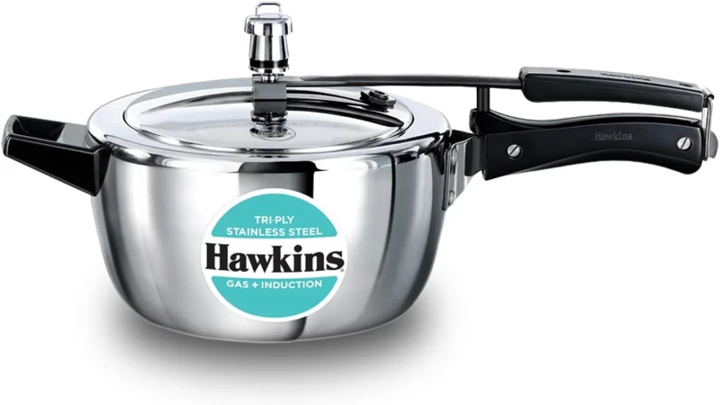 Hawkins Triply Steel Pressure Cooker 3.5 Ltr