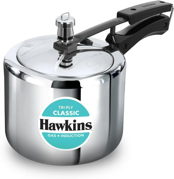 Hawkins Pressure Cooker Steel Triply 3 Ltr Tall