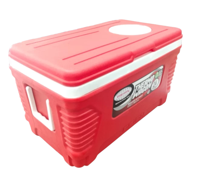 Insulated Ice Cooler Box 50 Ltrs Asian Thermo Wagon Red