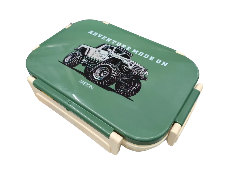Milton School TIffin Meal Safe Bento 2 Compartments Adventure