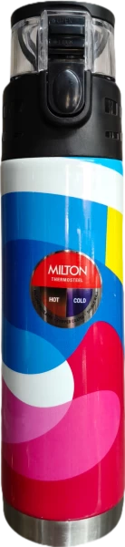 Milton Vaccum Flask Artesia Multicolor 600 Pink Blue