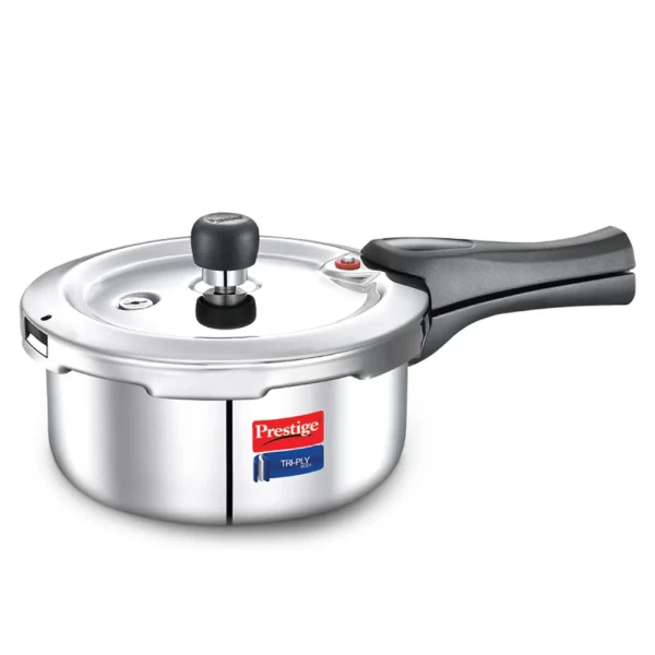 Prestige Svachh Steel Triply Pressure Cooker 2 Ltr