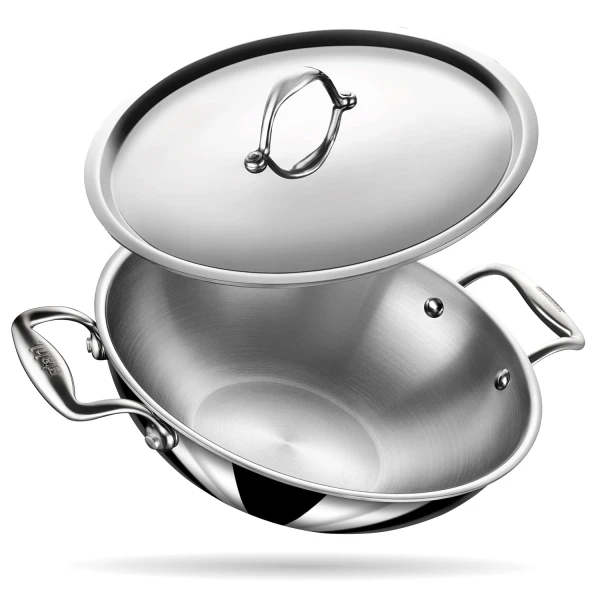 Stahl Kadhai Artisan 22 cm Steel Lid 4322