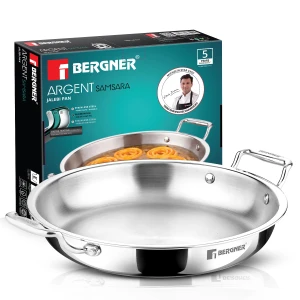 Bergner Argent Samsara Jalebi Pan Triply 28 cm