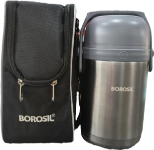 Borosil Hot n Fresh Vacuum Lunchbox 3 Boxes