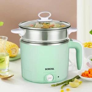Borosil Klassic Cooltouch Electric Multi Kettle 1.2 Ltr Green