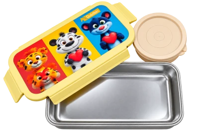 Dubblin Crunch Stainless School Tiffin 790 ml Lunchbox
