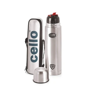 Cello Vacuum Flask Flip Style 750Ml Stainless Steel