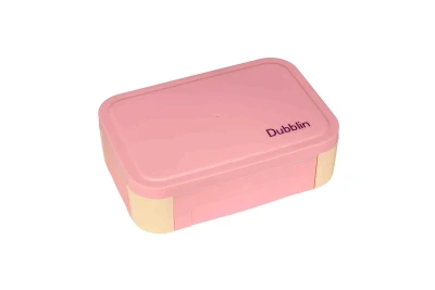 Dubblin Insulated School Tiffin Slim 750ml Pink
