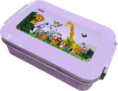 Dubblin School Insulated Tiffin Jerry Purple Animals