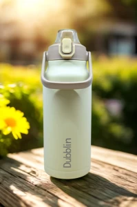 Dubblin Vaccum Flask Bottle Basket 1800ml Beige