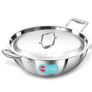 Hawkins Triply Kadhai Pro 6 Ltr PSK60S Steel Lid