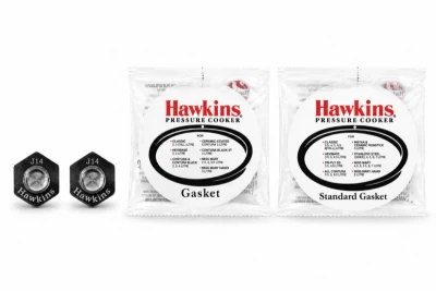 Hawkins 2 Safety Valve, Small Gasket & Big Gasket Combo - Genuine Pressure Cooker Parts
