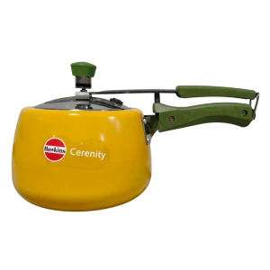 Hawkins Mustard Yellow Pressure Cooker Cerenity 3 Ltr