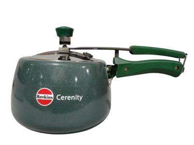 Hawkins Olive Green Pressure Cooker Cerenity 3 Ltr