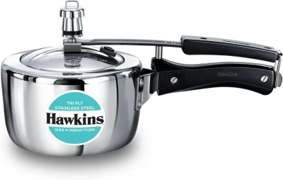 Hawkins Pressure Cooker Steel Triply 1.5 Ltr