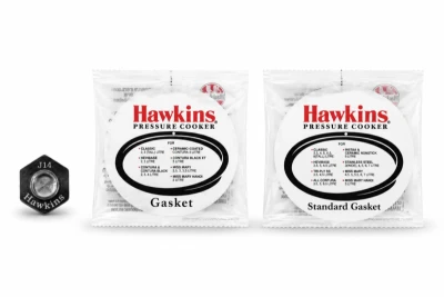 Hawkins Safety Valve, Small Gasket & Big Gasket Combo - Genuine Pressure Cooker Parts