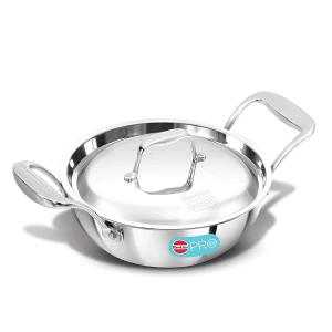Hawkins Triply Kadhai Pro 1.5 Ltr PSK15S Steel Lid