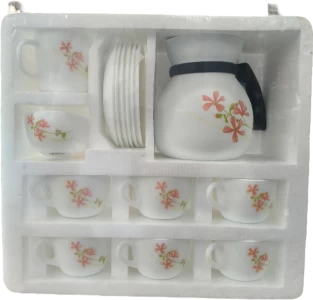 La Opala Novo Tea Set 15 Pcs Coral Charm