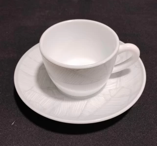 Larah Borosil Cup & Saucer Set-12 Ivy