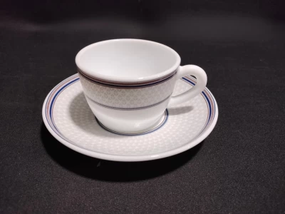 Larah Borosil Cup & Saucer Set-12 Starlight