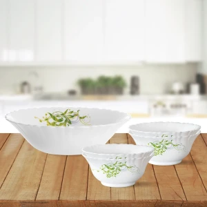 Larah Borosil Pudding Set of 7 Fluted Small Erba