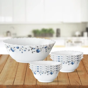 Larah Borosil Pudding Set of 7 Fluted Small Helena