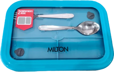 Milton Bento Lunch Box Ethan Light Blue 2 Compartments