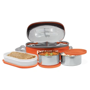 Milton Executive Lunch Box 3 Containers Orange Cover