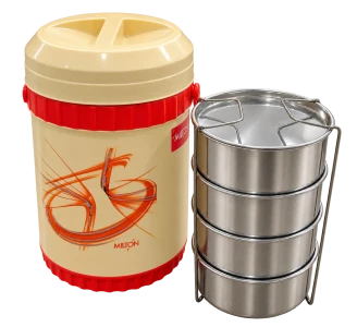 Milton Insulated Lunchbox Mariner 4 Cream Red