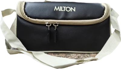 Milton Lush Lunchbox Steel Black 3 Boxes