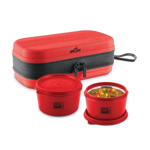 Milton Microwaveable Steel Softline Tiffin Urban Case Red