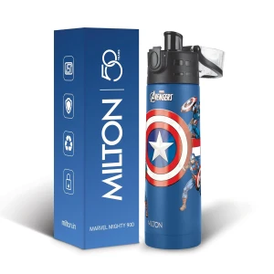 Milton Mighty 900 Avengers Bottle Hot n Cold Blue 750ml