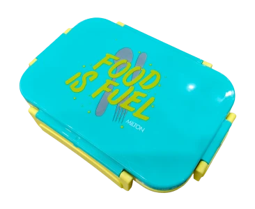Milton School TIffin Meal Safe Bento 3 Compartments Food is Fuel