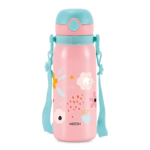 Milton Steel School Bottle Torque 650 Pink Blue