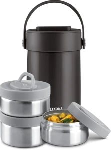 Milton Vacuum Tiffin Glamour 3 Boxes Black