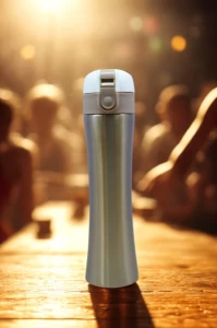 Mosaic 300 ml Hot n Cold Brown Bottle 300ml Flip Lid