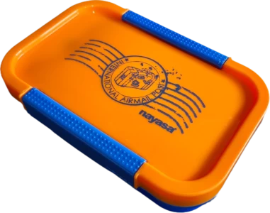 NAYASA School Tiffin AUTO BIG Bento 3 Box Orange