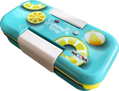 NAYASA School Tiffin MARCO SMALL Bento 2 Blue Summer Time