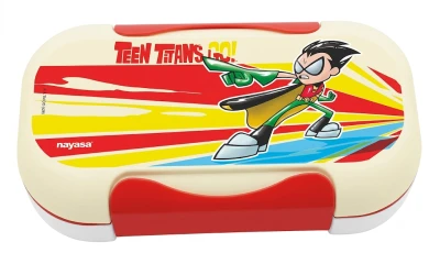 NAYASA Stainless Steel Insulated Lunch Box Curve Small Teen Titans Go Yellow