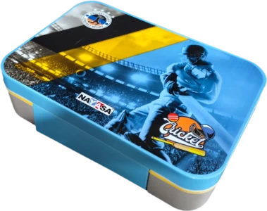 NAYASA Stainless Steel Insulated Unisteel School Tiffin Cricket