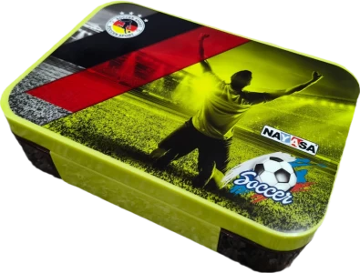 NAYASA Stainless Steel Insulated Unisteel School Tiffin Football