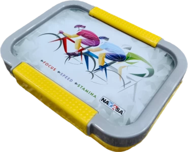 Nayasa Autobot Small Insulated Bento Tiffin Cycling Yellow