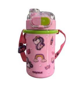 Nayasa Captain 500 School Bottle Steel Inner 490ml Pink