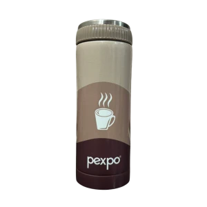 Pexpo Bottle Vacuum Insulated Crypto Art 500 430ml Brown Cup