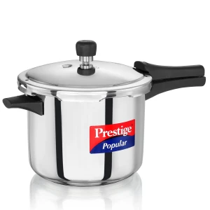 Prestige Stainless Steel Pressure Cooker Popular 5 Ltr