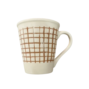 Treo Sketch Mug 360ml Brown Grid