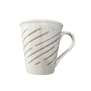 Treo Sketch Mug 360ml Grey Slant Lines